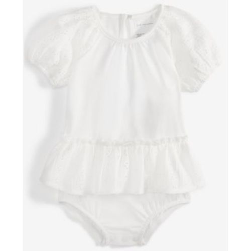 Baby Girls Eyelet-Detail Sunsuit, Exclusively at Macy's