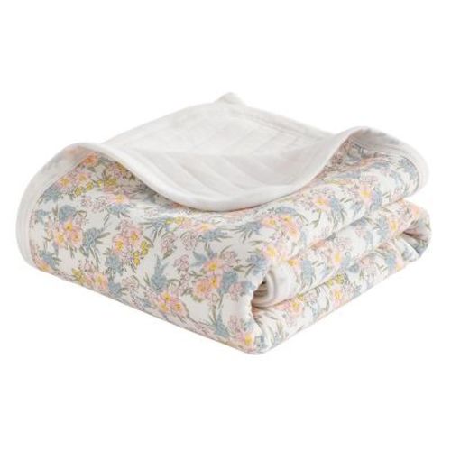 Jersey Cotton Quilted Toddler Blanket, Breathable and Warm ‎Travel Blanket - NTBAY