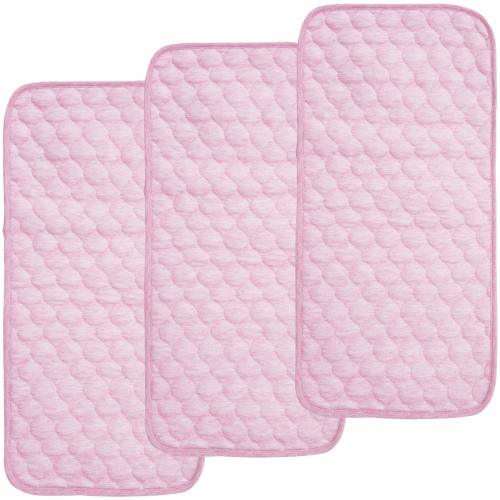 BlueSnail Quilted Thicker Longer Waterproof Changing Pad Liners for Babies(Pink)