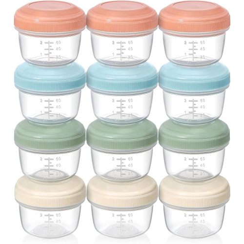 VITEVER 12 Pack 4 oz Small Containers with Lids