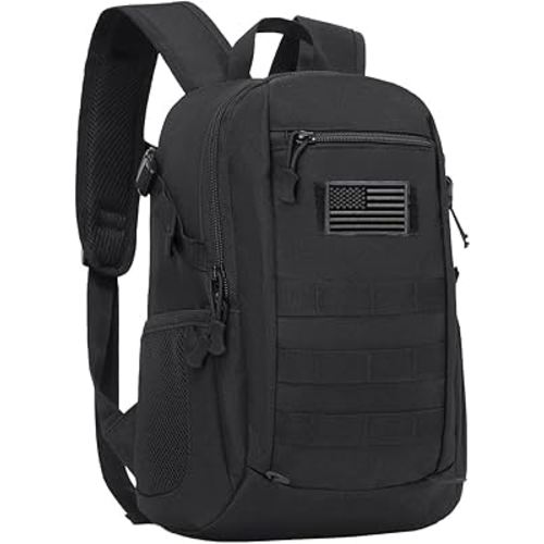 ArcEnCiel 10L/20L Mini X-Small Tactical Backpack MOLLE Daypack Gear Pack Camping Bag with Patch