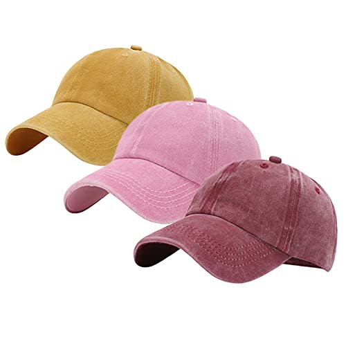 3 Pack Toddler Hat Toddler Baseball Hats for 2-7 Years Boys and Girls