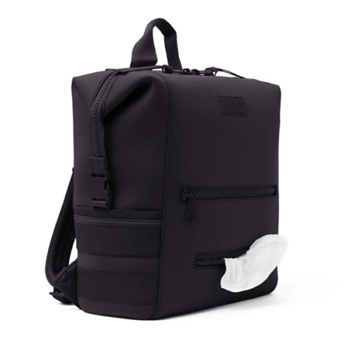 Dagne Dover Indi Onyx Large Diaper Bag Backpack in Onyx Black