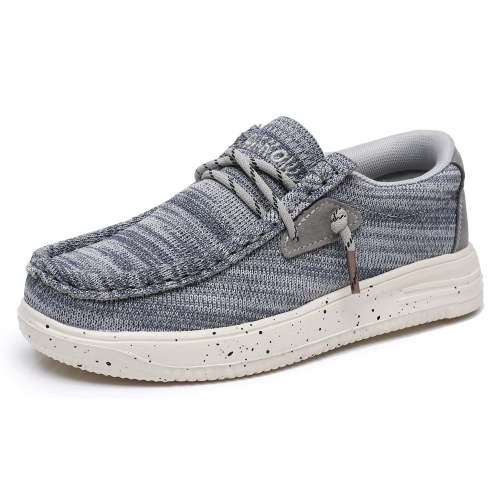 Apakowa Kids Boys Girls Slip-On Casual Loafers Walking Shoes Comfortable & Lightweight (Color : BlueGrey, Size : 8 Toddler)