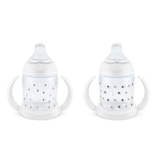 NUK Learner Cup, 6+ Months, Timeless Collection, Amazon Exclusive, 5 Oz, Pack of 2 – BPA Free, Spill Proof Sippy Cup