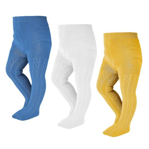 EPEIUS Baby Girl Tights Thick Cable Knit Leggings Stockings Cotton Pantyhose for Newborn Infant Toddler 3/4/5/6 Pack