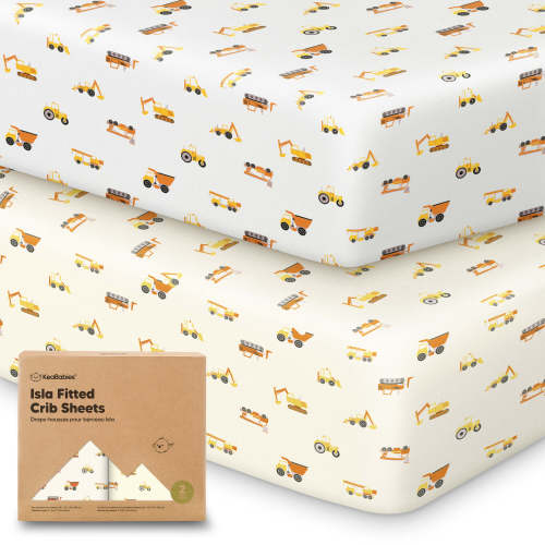 Isla Fitted Crib Sheets (Construction)