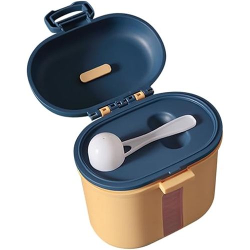 Milisten Portable Milk Powder Storage Box for Babies Large Capacity Baby Dispenser Lid Food Carrying Container for Travel and Outdoor Use
