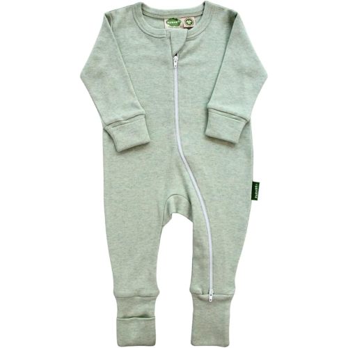 PARADE Organic Snuggle Soft Melange '2-Way' Zipper Romper