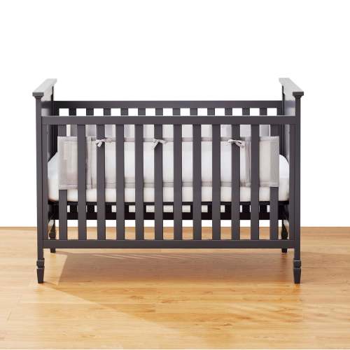 HALO Breathable Mesh Crib Liner for Full Sized Solid End Crib in White