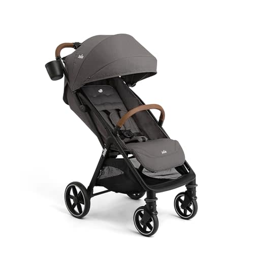 Joie Baby Nutmeg Compact Lightweight Travel Stroller, One‑Hand Fold | Multi-Position Recline, Smooth Ride Suspension, Travel System Compatible, UPF 50+ Canopy, For Newborn to Toddler.