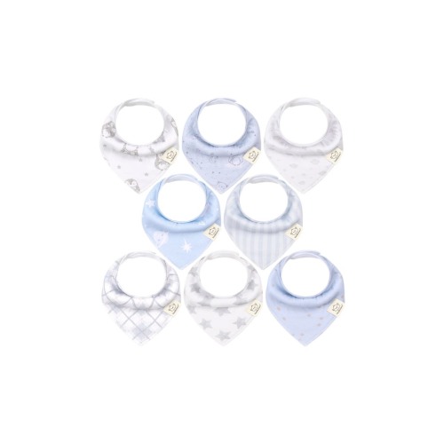 8-Pack Organic Bandana Bibs