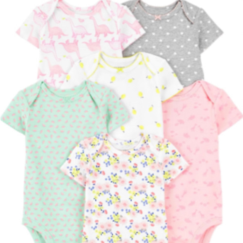 Simple Joys by Carter's Baby-Girls 6-Pack Short-Sleeve Bodysuit