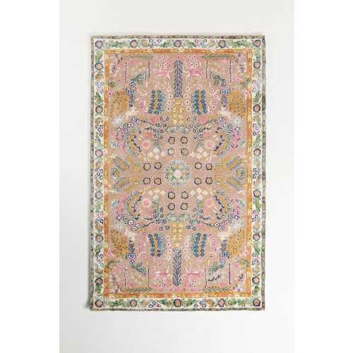 Hand Tufted Wool Rug: Avery Design, Floral Accents