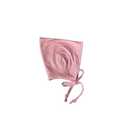 Soft Pink Baby Bonnet: Lightweight Stretchy Pixie Hat (0-3 Months)