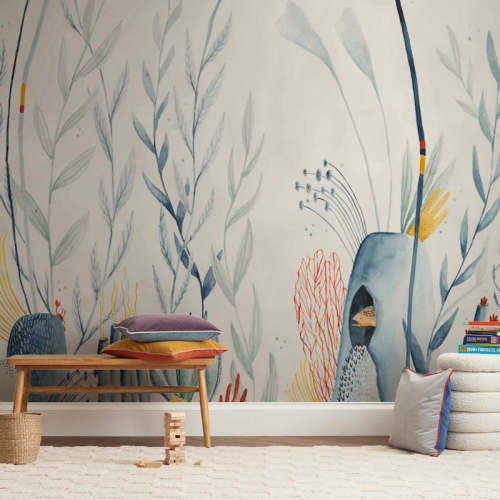 Hidden Worlds Children's Wall Mural by Kayla King