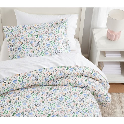 Rifle Paper Co. Bramble Fields Organic Duvet Cover & Shams | Pottery Barn Kids