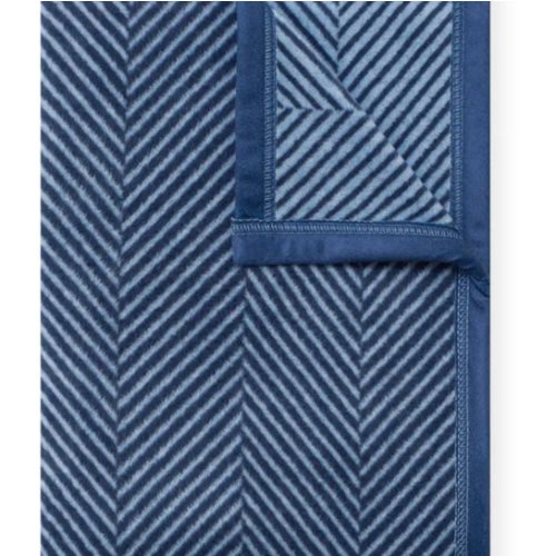 Harborview Herringbone Navy Blanket