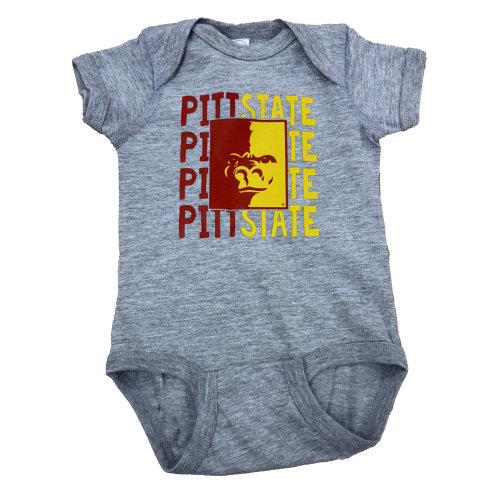 Pitt State Repeat Onesie- Heather Grey – Jocks Nitch