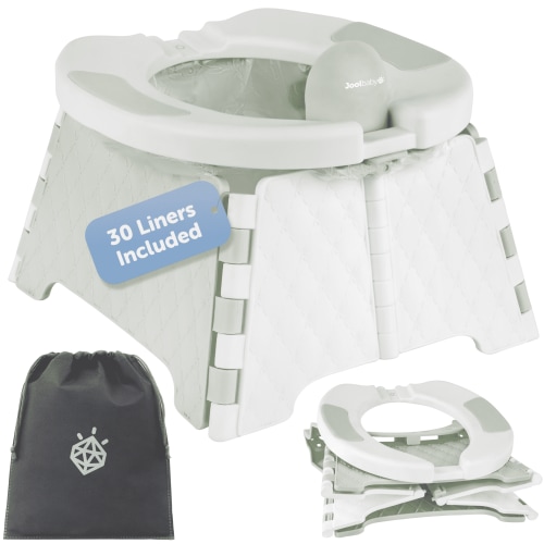 Jool Baby Foldable Portable Potty Chair with Travel Bag and Liners
