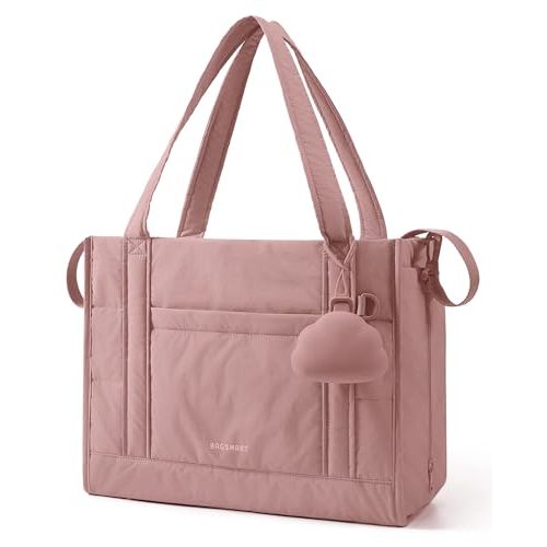 BAGSMART Diaper Bag Tote Puffer, Hospital Bag for Labor Delivery with Pacifier Case, Lightweight Baby Bag for Travel, Work | Multifunctional, Insulated Pockets, Water Resistance