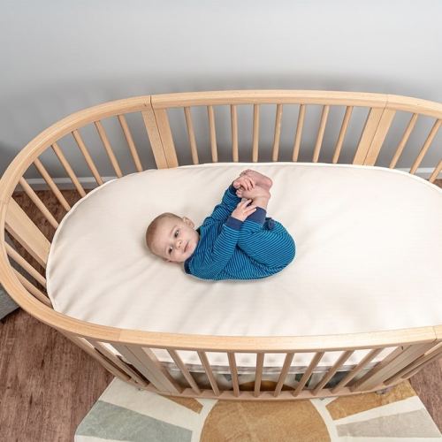 Naturepedic Organic Breathable Oval Crib Mattress (Stokke Sleepi Bed)