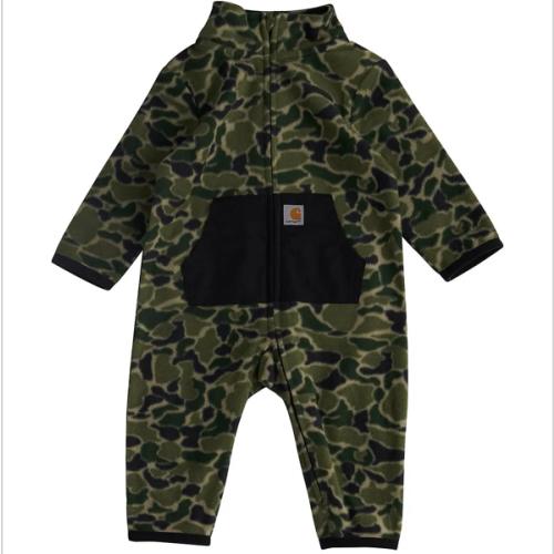 Boys' Long Sleeve Zip-Front Printed Sherpa Coverall (Baby) | Fall Layering Clothing Essentials | Carhartt