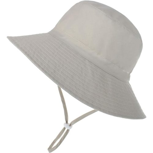 American Trends Baby Sun Hats for Boys Girls UPF 50+ Sun Protection Wide Brim Adjustable Summer Beach Bucket Hat
