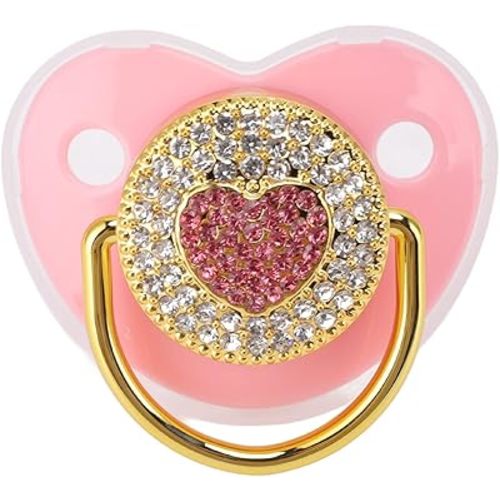 Heart Shape Baby Pacifier, Dummy Soother Soft Baby Nipple for Infant ()