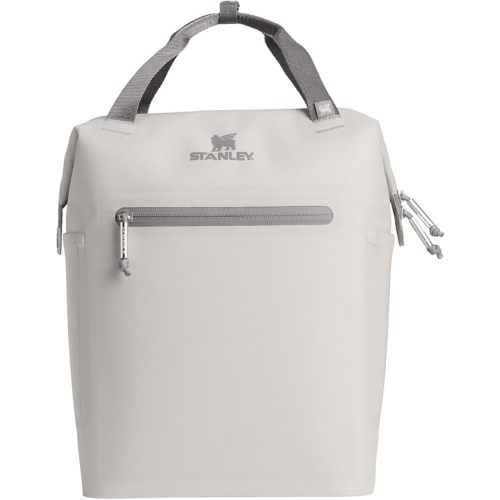 Stanley All Day Madeleine Mini Backpack Soft Cooler 14 Quarts | 20 Can Cooler with Handle and Shoulder Straps | Stays Cold for Hours | Insulated Travel Bag with Zipper | BPA-Free | Ash
