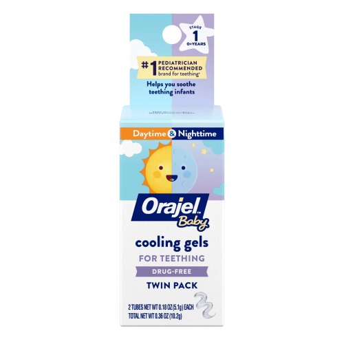 Baby Orajel Teething Gels Daytime & Nighttime Twin Pack