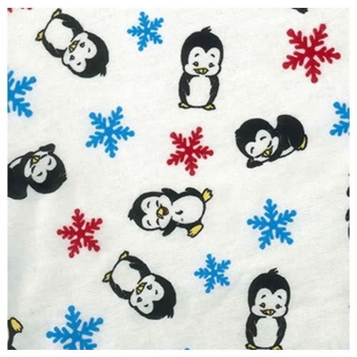 Trend Lab Penguin Print Penquin Print Flannel Crib Sheet