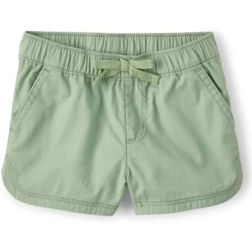 The Children's Place Baby Girls' and Toddler Twill Pull on Shorts