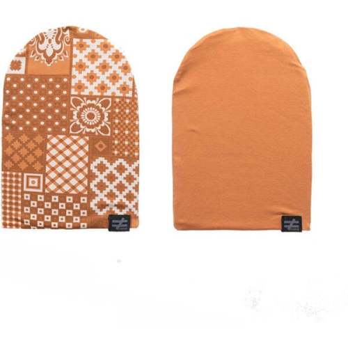 Mosaic Baby Beanie Set, Cinnamon - Moi Noi | Maisonette