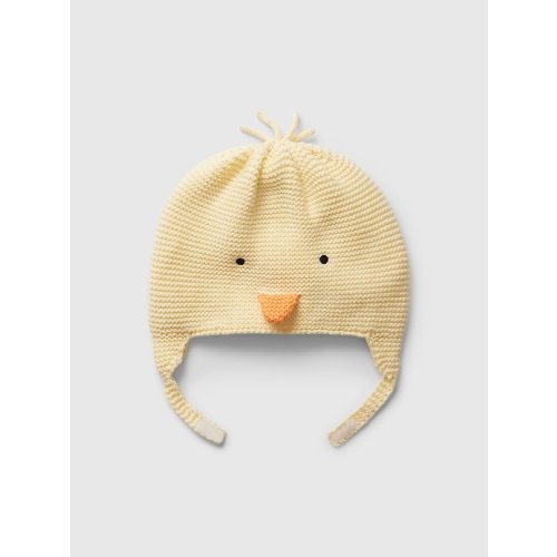 Baby Animal Beanie in maize yellow