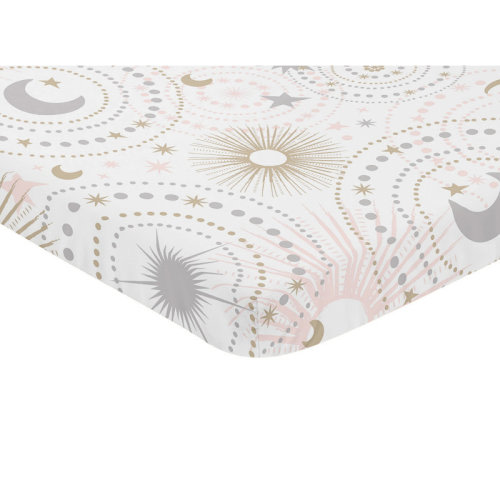 Sweet Jojo Designs Celestial Mini Fitted Crib Sheet & Reviews | Wayfair