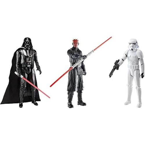 STAR WARS Clash of The Dark Side, 12-Inch Action Figure Set, 3-Pack of Figures & 4 Accessories, Toys for Kids Ages 4 and Up (Amazon Exclusive)