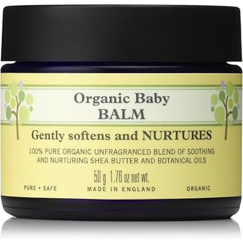 Neal's Yard Baby Balm with Shea Butter and Botanical Oils, Soothing & Nourishing Softening Balm, Hypoallergenic, Fragrance-Free, Cruelty-Free, 50g
