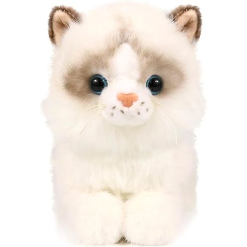 Ice King Bear Little Ragdoll Cat Stuffed Animal Kitten Plush Toy (Lying)