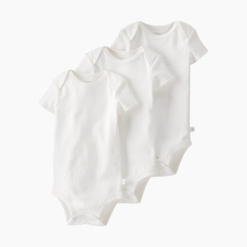 Carter's Little Planet 3-Pack Organic Cotton Rib Bodysuits - White, Newborn