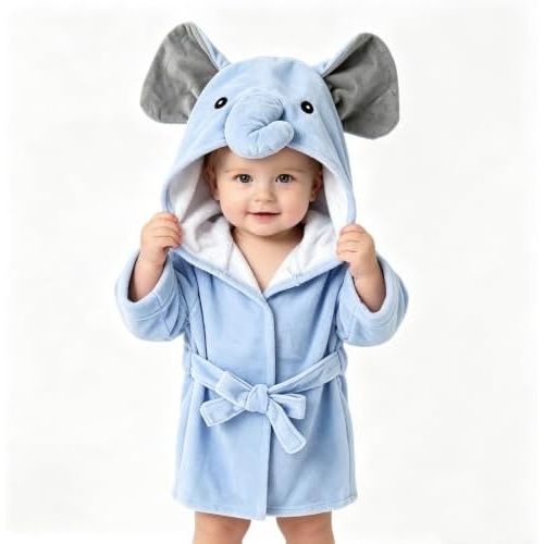 Baby Boy Bathrobes Infant Wash Waddle Cute Hooded Robe Newborn bath robe Toddler towel Soft Ultra Absorbent