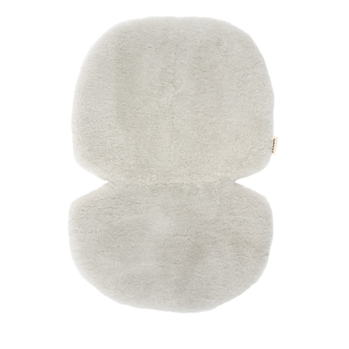 Sheepskin for Stroller and Bassinet - 68x44 cm Light grey