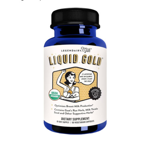 Legendairy Milk Liquid Gold Lactation Support | Lactation Supplement with Organic Goats Rue, Milk Thistle, Shatavari, Fennel, Alfalfa & Anise | Breastfeeding Supplements, 60 Count