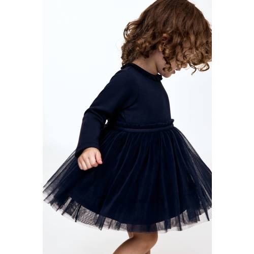 DRESS WITH TULLE SKIRT