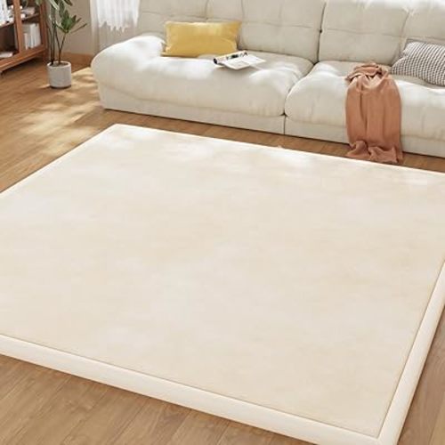 Baby Play Mat for Floor, 1.3'' Thick Memory Foam Tummy Time Mat - Super Soft Coral Velvet Nursery Rug with Non-Slip Backing, Crawling Rug for Toddlers/Infants, Yoga & Tatami Use, 71''x 79''