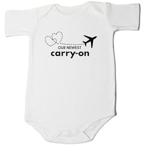 Our Newest Carry-On Infant Bodysuit Future Traveler Theme Coming Soon Pregnancy Announcement