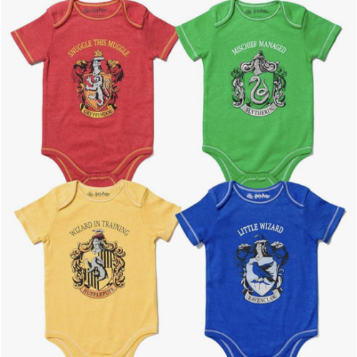 Harry Potter Baby 4 Pack Bodysuits Newborn to Infant