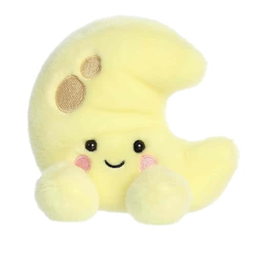 Aurora® Adorable Palm Pals™ Evelyn Crescent Moon™ Stuffed Animal - Fun Collectible Plush for Kids and Adult Collectors - Perfect for Decorating Rooms and Birthday Gifts - Yellow 5 Inches