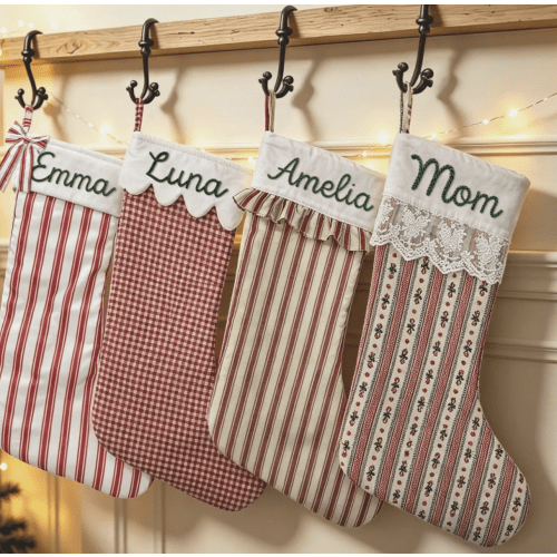 Personalized Christmas Stocking (link to etsy below or DIY!)