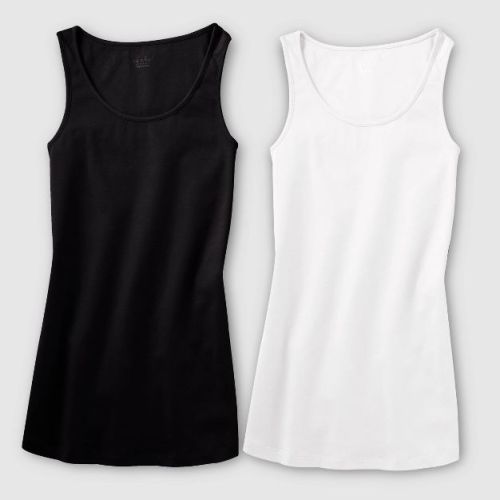 2pk Bundle Maternity Tank Top - Isabel Maternity By Ingrid & Isabel™ Black L